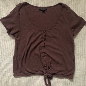 American Eagle Button Up Tee